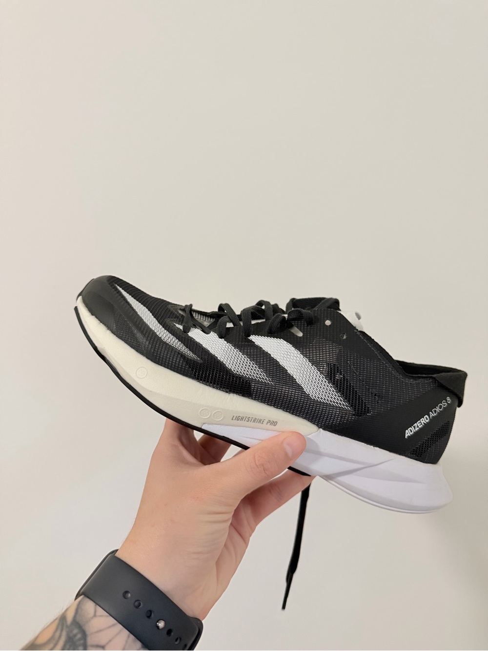 Adizero Adios Pro Black/White women’s Running Shoe
